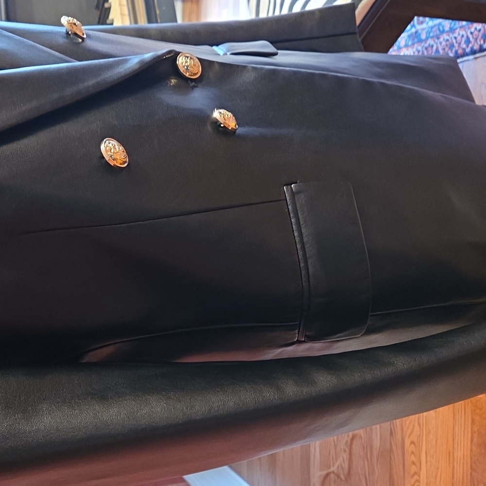 Zara Faux Leather Jacket - Picture 3 of 10